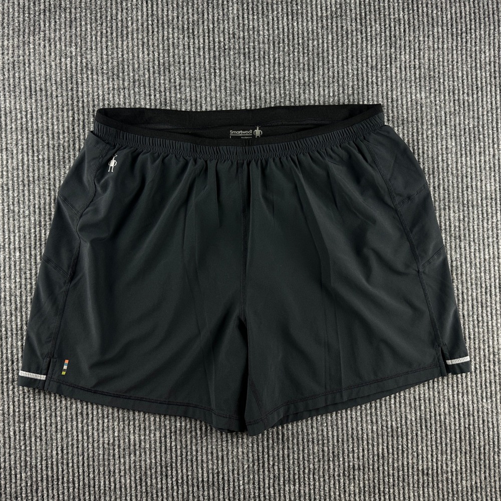 Smartwool Mens Merino Sport 5 Inch Running Shorts Black Size L 3132